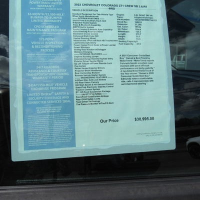 2022 Chevrolet Colorado Z71